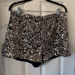 Zara Sparkling Sequin Shorts